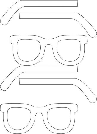 Трафарет для очков для 3d ручки