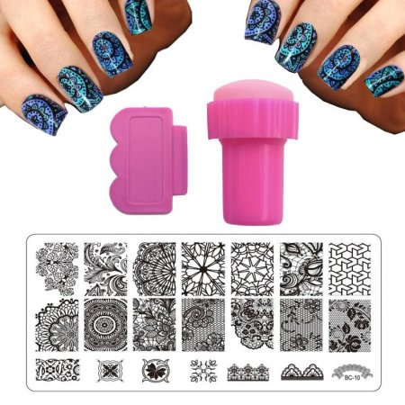 Маникюр стемпинг