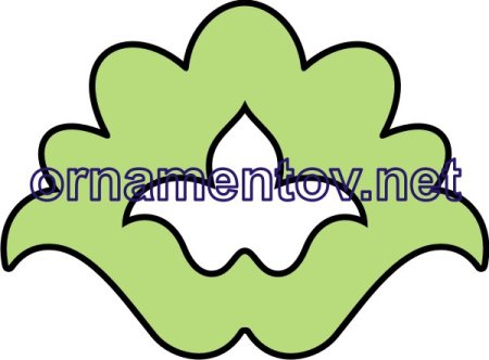 Татарский национальный орнамент тюльпан