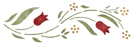 Татарский узор тюльпан