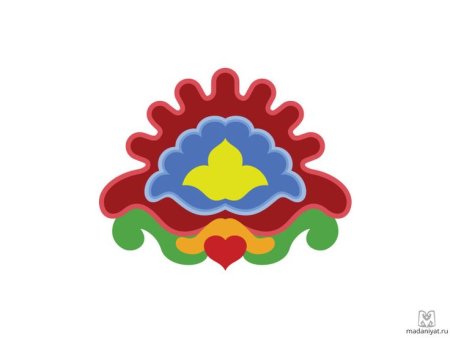 Татарский орнамент трехлистник өч яфрак