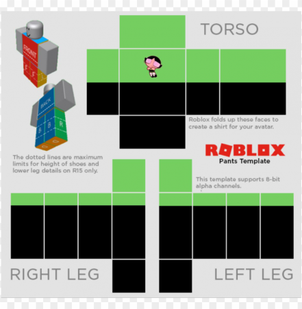 Шаблон для одежды в Roblox