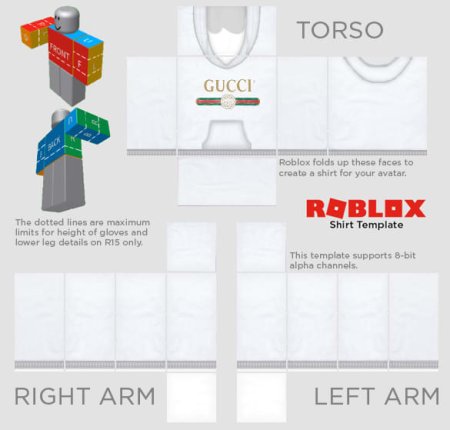 Одежда в РОБЛОКС Shirt Template