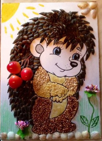 Рисунок ежика для раскрашивания