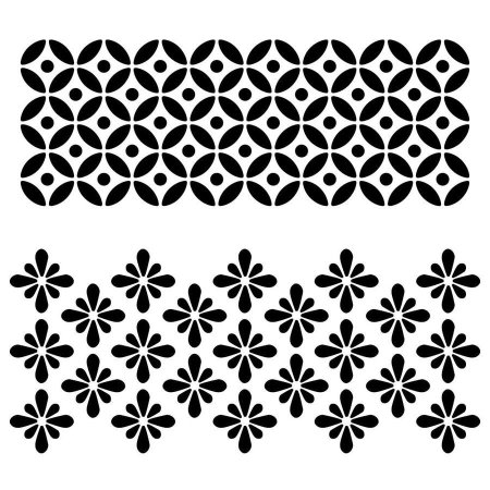 Stencil Design patterns border