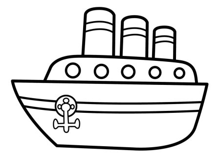 Кораблик силуэт
