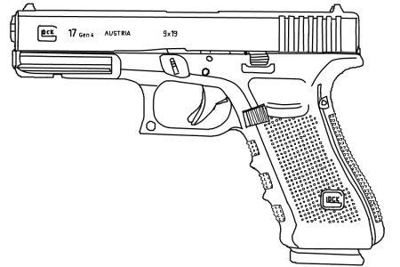 Glock 17 сбоку