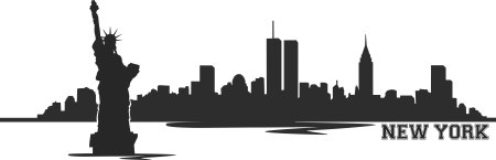 Силуэт американского города