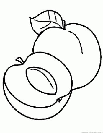 Абрикос раскраска