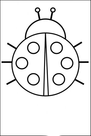 Аппликация Божья коровка