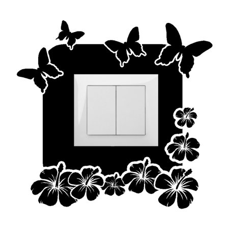 Вокруг розетки декор