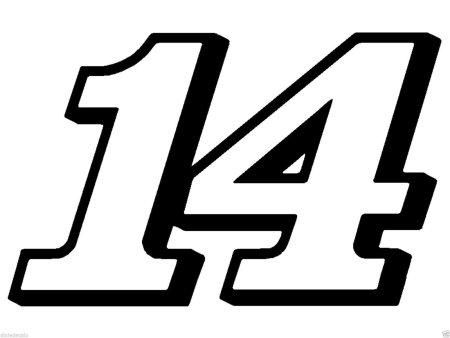Цифра 14 красивая