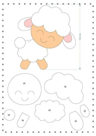 Игрушки из фетра шаблоны