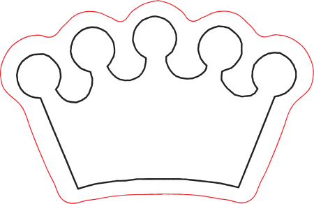 Корона трафарет