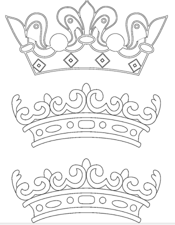 Корона трафарет