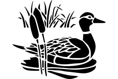 Силуэты уток