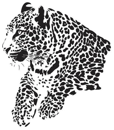 Раскраска леопард