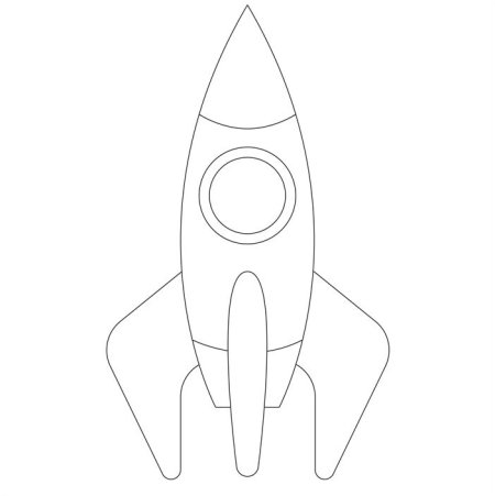 Ракета для пластилинографии шаблон