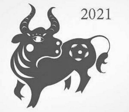 Год быка 2021 на окна