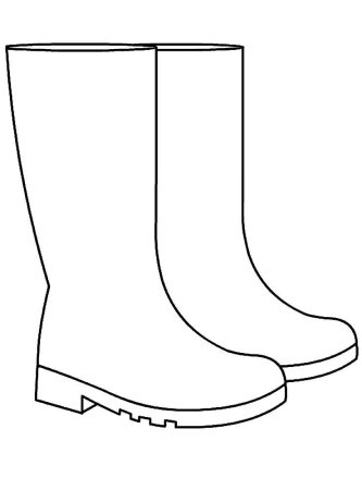 Сапоги раскраска