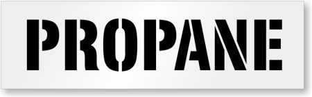 Трафарет пропан