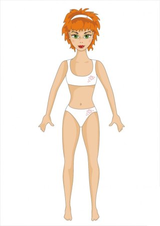 Трафареты кукол для рисования