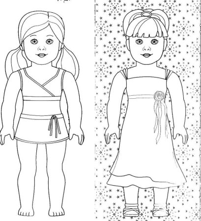 Картонная кукла для одевания