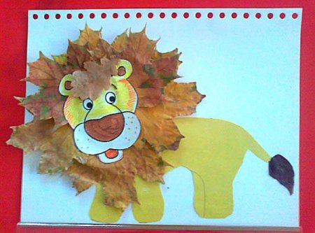 Трафарет льва для поделки из листьев (48 фото)