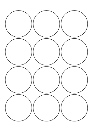 12 Кругов на листе а4