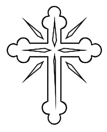 Трафарет креста (44 фото)