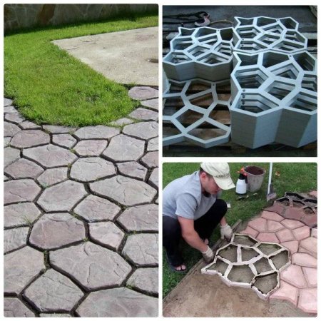 Форма д/отливки садовых дорожек 50*50*6см Vortex 24074