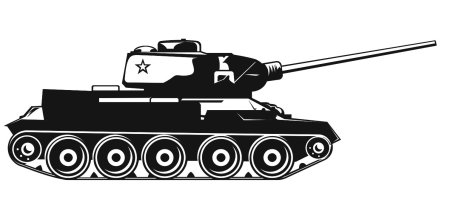 Танк т34 вектор контур