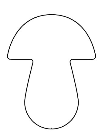 Гриб шаблон
