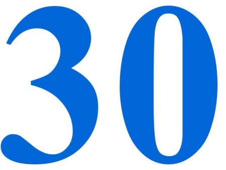 Трафарет цифра 2и3 для торта 15 см