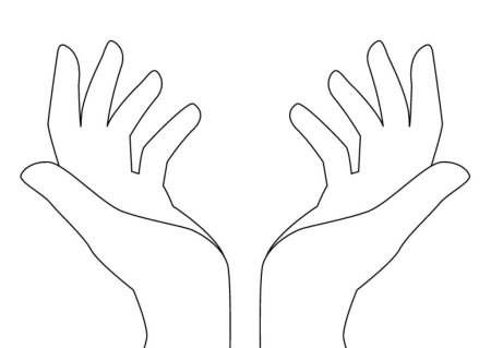 Трафарет руки