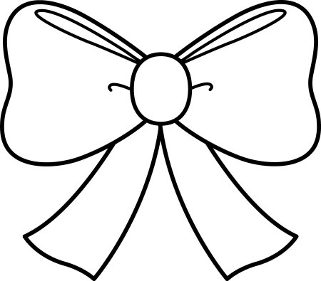 Бантик трафарет