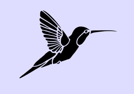 Трафареты птиц Колибри