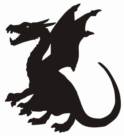 Теневые фигурки театр теней дракон