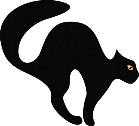 Черная кошка символ