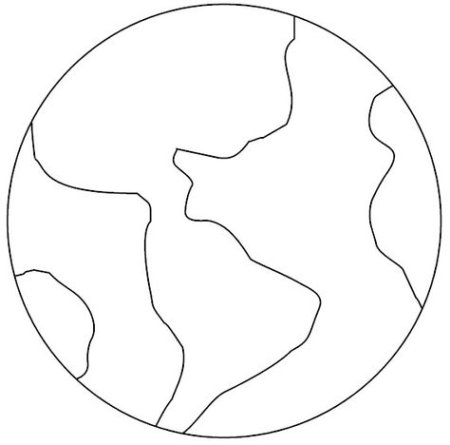 Глобус раскраска