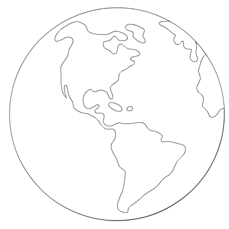 Планета земля раскраска