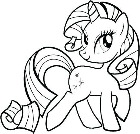 My little Pony раскраска Рарити