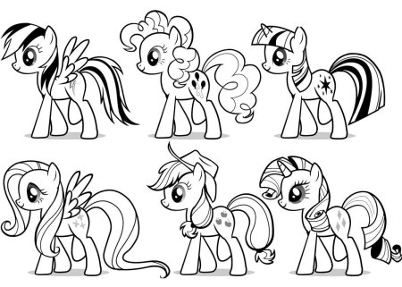 My little Pony раскраска