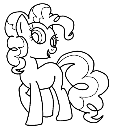 My little Pony раскраска Пинки Пай