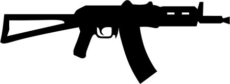 Автомат АК 74 вектор