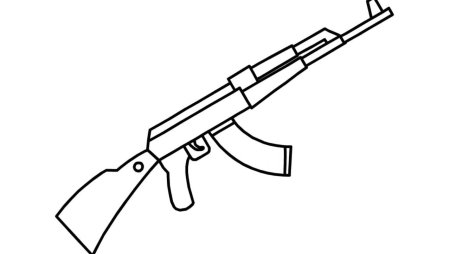 Рисунок автомата АК-47