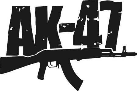 Наклейка АК 47