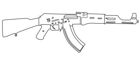Раскраска КС го АК 47