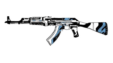 Белый скин на АК 47 В КС го