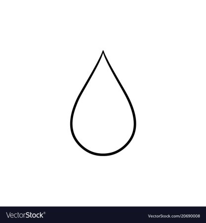 Трафарет капли воды